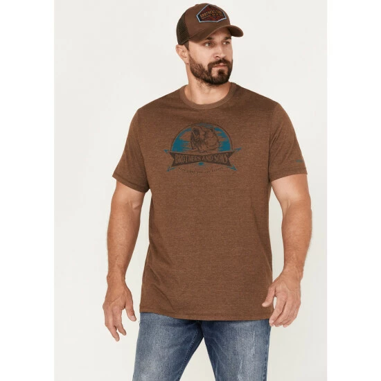 Best reviews of π Brothers & Sons Men's Bear Logo Graphic T-Shirt Brown β