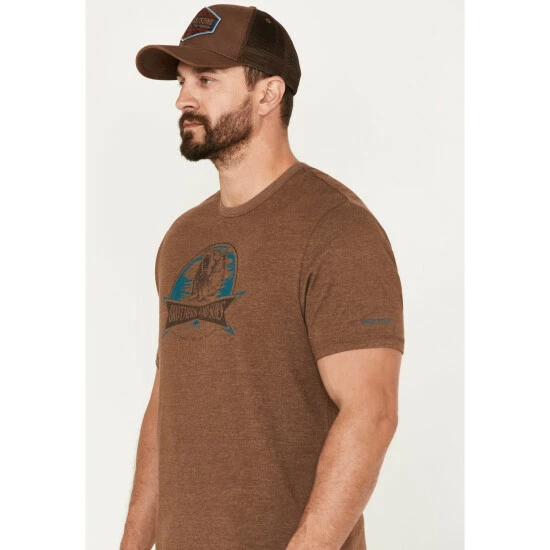 Best reviews of π Brothers & Sons Men's Bear Logo Graphic T-Shirt Brown β - Image 2