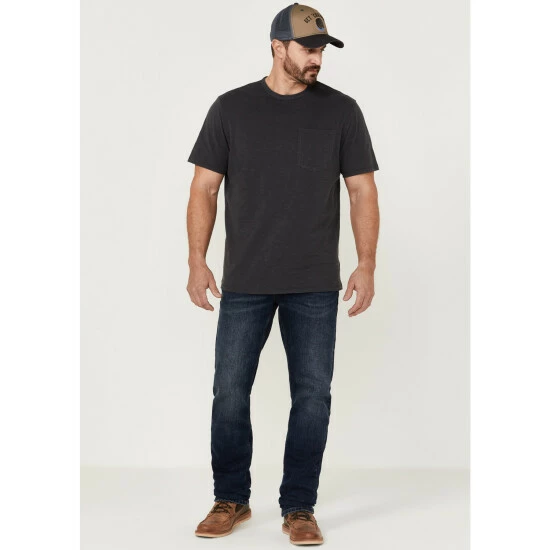 Hot Sale π Brothers & Sons Men's Charcoal Basic Short Sleeve Pocket T-Shirt π - Image 2