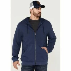 Best deal ✨ Brothers & Sons Men's Weathered French Terry Zip-Front Hooded Jacket ✔️