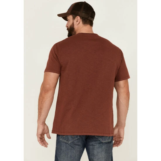 Best Sale π₯° Brothers & Sons Men's Rage Campfire Slub Graphic Short Sleeve T-Shirt Red β€οΈ - Image 4