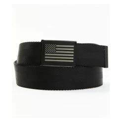 Cheapest ❤️ Brothers & Sons Men's Antique Flag Plaque Buckle Nylon Belt Black 😍