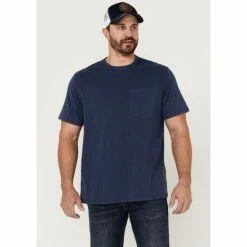 Hot Sale ✨ Brothers & Sons Men's Basic Short Sleeve Pocket T-Shirt Rust Copper ⭐