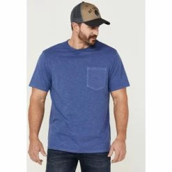 Cheap 🎁 Brothers & Sons Men's Solid Basic Short Sleeve Pocket T-Shirt Red 😀