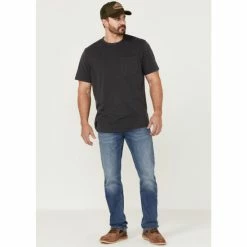 Deals ⌛ Brothers & Sons Men's Back Country Light Medium Wash Stretch Slim Straight 👖 Jeans 😉