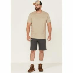 Best Sale 🛒 Brothers & Sons Men's Weathered Ripstop Stretch Slim Shorts Charcoal 🥰