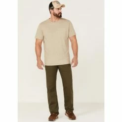 Best deal 🤩 Brothers & Sons Men's Weathered Ripstop Stretch Slim Straight Pants Olive ✨