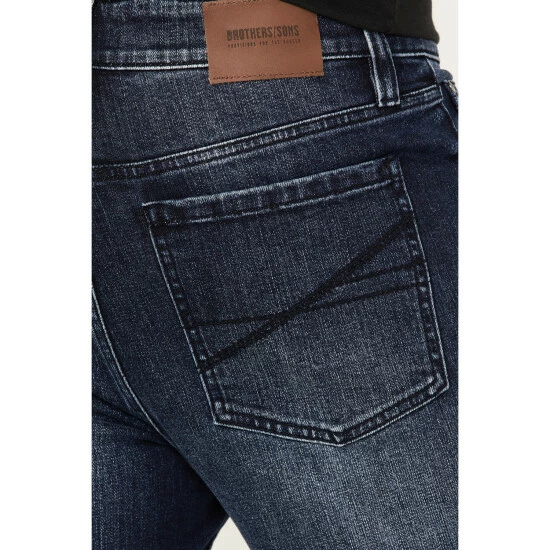 Brand new π Brothers & Sons Men's Highline Trail Medium Dark Wash Stretch Slim Straight π Jeans Dark Medium Wash π₯° - Image 3