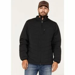 Buy π Brothers & Sons Men's Performance Lightweight Puffer Packable Jacket Black β