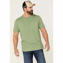 Cheap 😉 Brothers & Sons Men's Basic Pocket T-Shirt Green 🤩