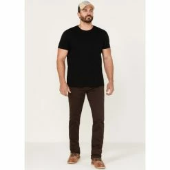 Cheap 🔔 Brothers & Sons Men's Java Wash Stretch Slim Straight 👖 Jeans Brown ✨