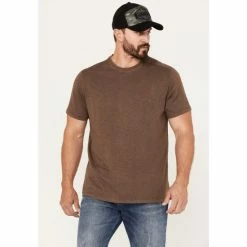 Best deal ❤️ Brothers & Sons Men's Wood Logo Graphic T-Shirt Brown 🛒