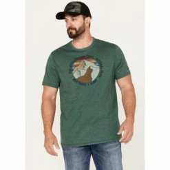 Hot Sale 🔔 Brothers & Sons Men's Appalaichian Trail National Park Graphic T-Shirt Forest Green 😀