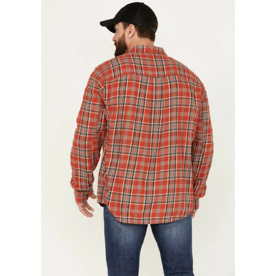 Best Pirce 𧨠Brothers & Sons Men's Plaid Long Sleeve Button Down Western Flannel π Shirt Red β¨ - Image 4