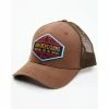 Brand new ❤️ Brothers & Sons Men's Rugged Patch Mesh-Back Ball Cap Brown 🔥