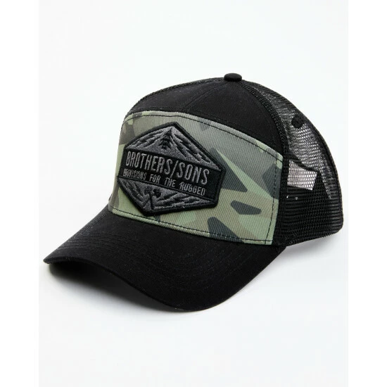 Deals π Brothers & Sons Men's Logo Patch Mesh-Back Ball Cap Camouflage π―