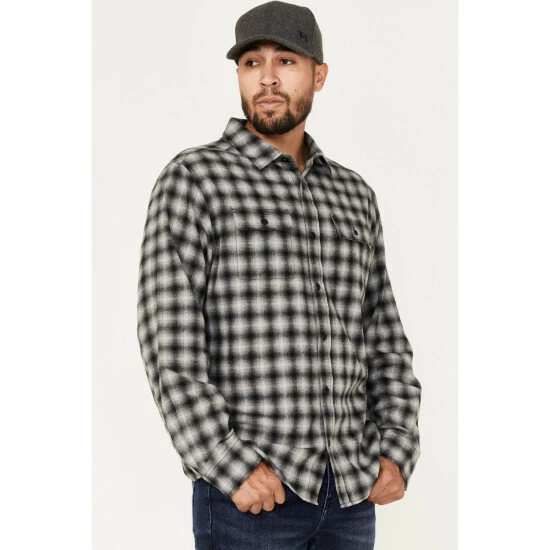 Flash Sale π Brothers & Sons Men's Everyday Plaid Button-Down Western Flannel π Shirt Black β¨ - Image 2