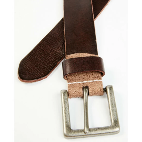 Best deal π Brothers & Sons Brother & Sons Men's Brown Crimped Leather Belt π€© - Image 2