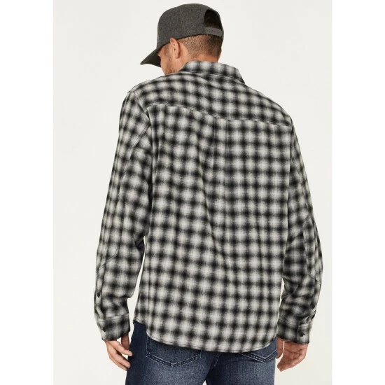 Flash Sale π Brothers & Sons Men's Everyday Plaid Button-Down Western Flannel π Shirt Black β¨ - Image 4
