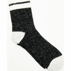 Best Sale 🥰 Brothers & Sons Brother's & Sons Men's Charcoal Rugby Stripe Crew 🧦 Socks ⭐
