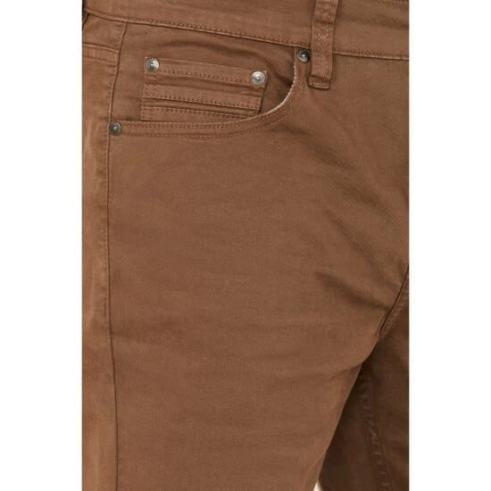 Coupon β Brothers & Sons Men's Black Whiskey Wash Stretch Slim Straight π Jeans Tan π - Image 2