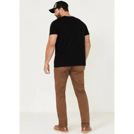 Coupon β Brothers & Sons Men's Black Whiskey Wash Stretch Slim Straight π Jeans Tan π - Image 3